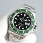 Rolex Submariner 41mm Silver Green Black Dial - Image 2