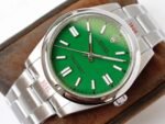 OYSTER PERPETUAL 41 STAINLESS STEEL GREEN DIAL - Image 2