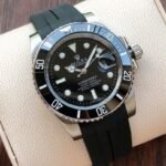 SUBMARINER DATE 40 CERAMIC BEZEL RUBBER STRAP - Option 1 Green - Option 2 Japan Movement